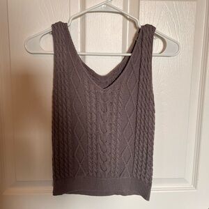 Cropped Knit Tank